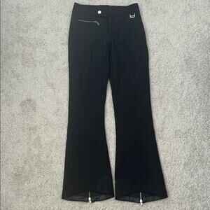 AFRC Schoeller WB-400 Black Flared Ski Snow Pants Women's 6 Long
